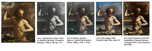 Nettuno sulle onde dell'oceano